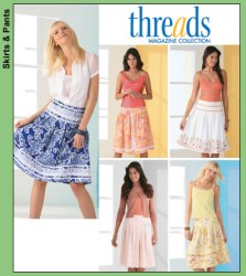 4233 LO RISER SHORTER FLARE PLEAT SKIRTS PATTERN 8-24 2 SZS